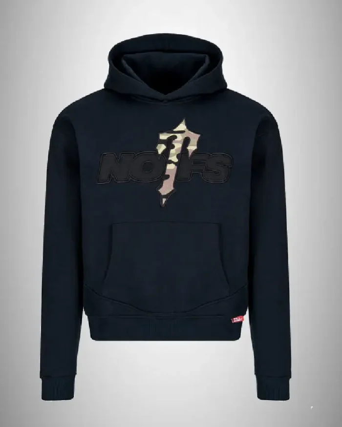 Black Camo Nofs X Trapstar Hoodie
