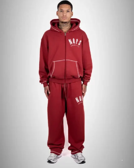 Exclusive Red Jogger Nofs X Trapstar (1)