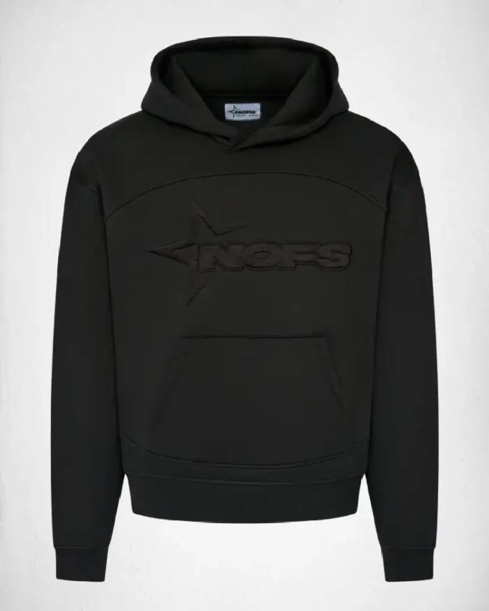 NOFS BLACK ON BLACK HOODIE