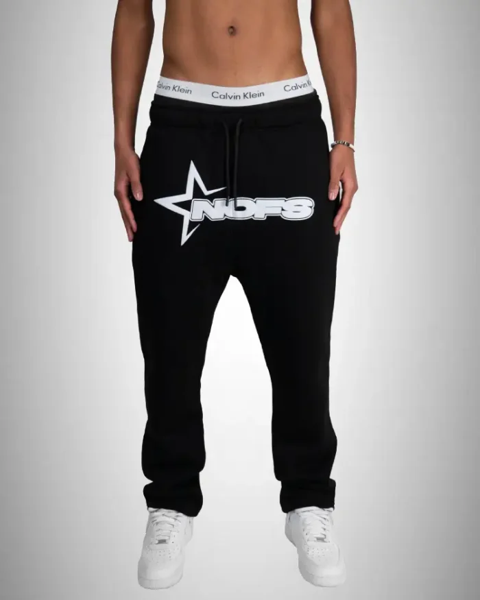 NOFS BLACK SWEATPANTS JOGGERS