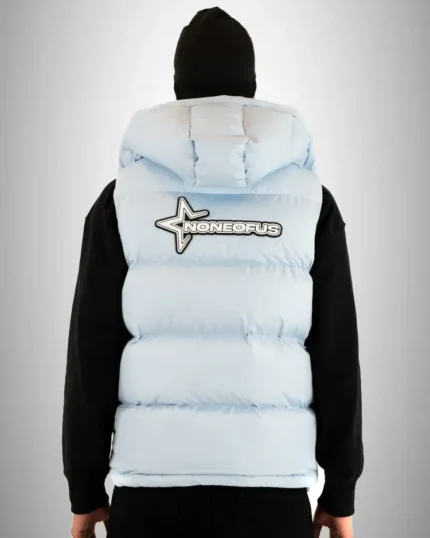 NOFS Baby Blue Puffer Vest Jacket