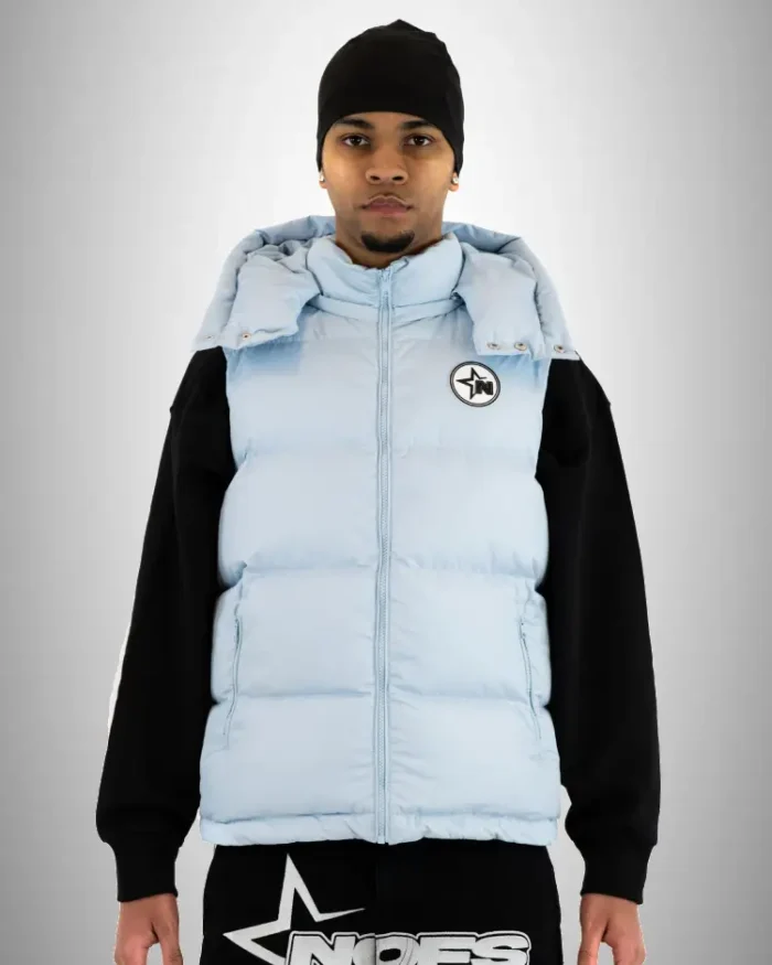 NOFS Baby Blue Puffer Vest Jacket