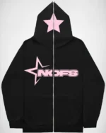 NOFS PINK LOGO ZIPPER HOODIE (1)