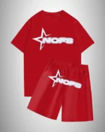 NOFS Short With T shirt Summer Set – Red