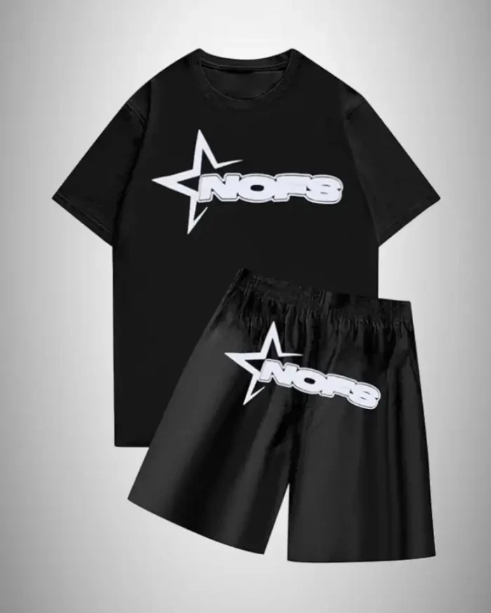 NOFS Summer T Shirt With Short In Black