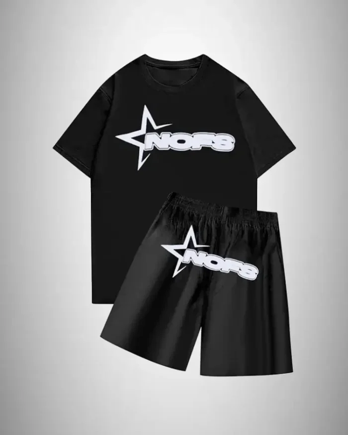 NOFS Summer T Shirt With Short In Black