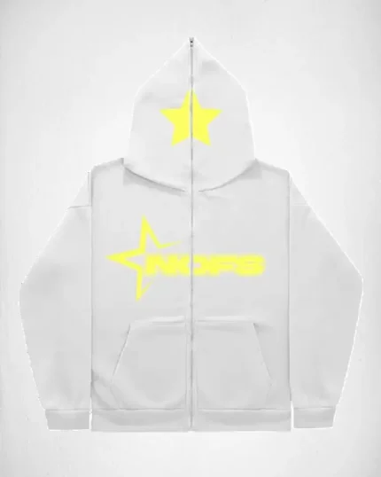 NOFS YELLOW ZIPPER HOODIE