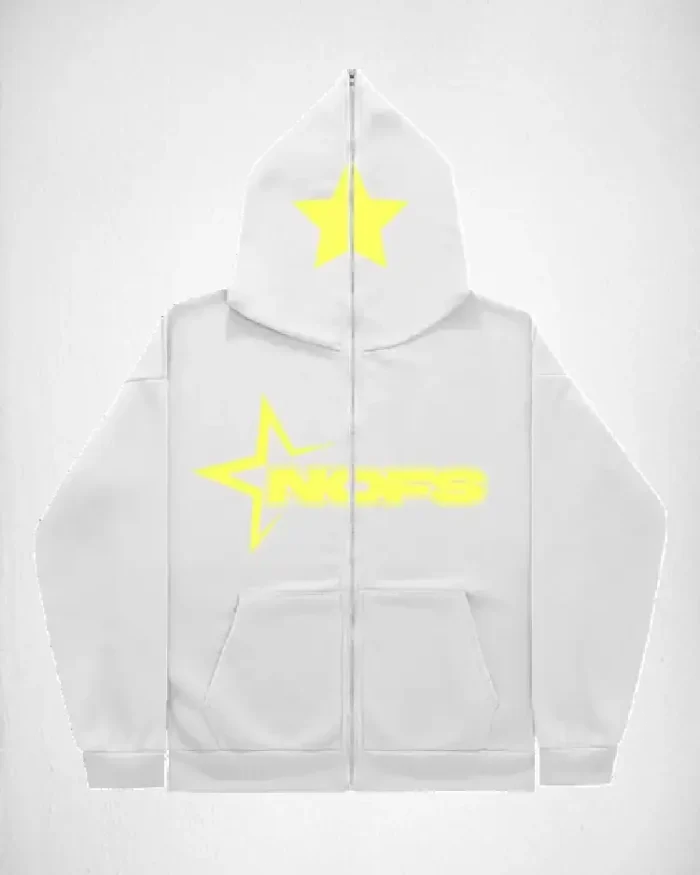 NOFS YELLOW ZIPPER HOODIE