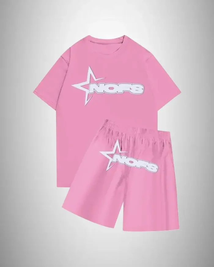 NOFS Summer T-Shirt With Short In Pink
