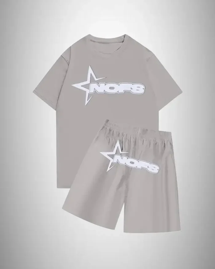 NOFS Summer T-Shirt With Short In Grey